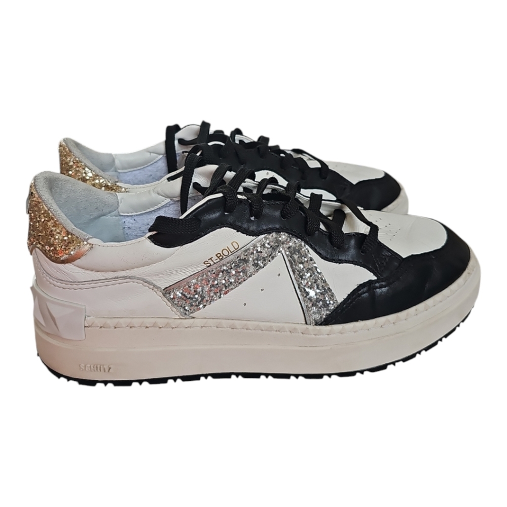 Schutz St Bold Leather Sneaker EU 38 US 9B